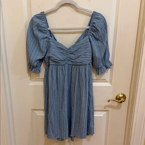 Lush Blue Mini Dress